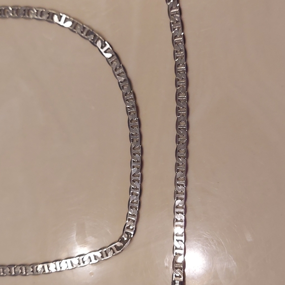 Men's stainless steel necklace and bracelet - Picture 2 of 3